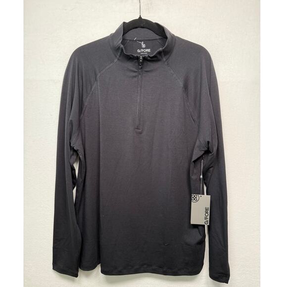 G/Fore Onyx Luxe Quarter Zip Mid Layer, Men's Size Large Retail $155 - Picture 1 of 6